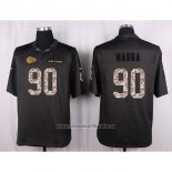 Camiseta NFL Anthracite Kansas City Chiefs Mauga 2016 Salute To Service
