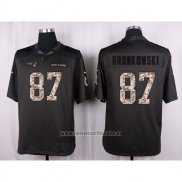 Camiseta NFL Anthracite New England Patriots Gronkowski 2016 Salute To Service