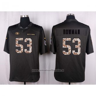 Camiseta NFL Anthracite San Francisco 49ers Bowman 2016 Salute To Service