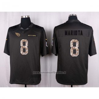 Camiseta NFL Anthracite Tennessee Titans Mariota 2016 Salute To Service