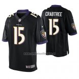 Camiseta NFL Game Baltimore Ravens Michael Crabtree Negro