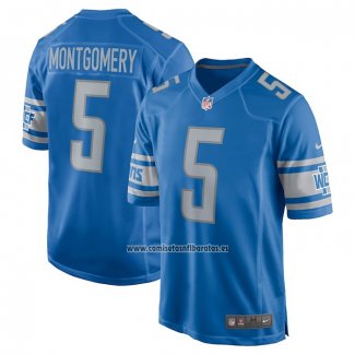 Camiseta NFL Game Detroit Lions David Montgomery Azul