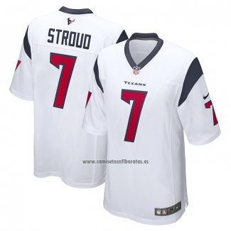 Camiseta NFL Game Houston Texans C.J. Stroud 2023 NFL Draft First Round Pick Blanco