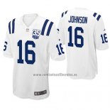 Camiseta NFL Game Indianapolis Colts Marcus Johnson Blanco 35th Anniversary