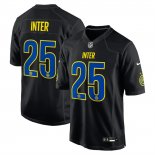 Camiseta NFL Game Inter Milan 2025 Futbol X Nfl Negro