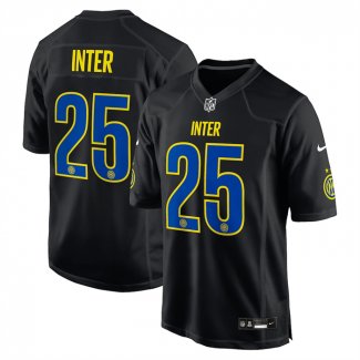 Camiseta NFL Game Inter Milan 2025 Futbol X Nfl Negro