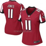 Camiseta NFL Game Mujer Atlanta Falcons Jones Rojo2