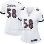 Camiseta NFL Game Mujer Baltimore Ravens Dumervil Blanco