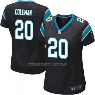 Camiseta NFL Game Mujer Carolina Panthers Coleman Negro