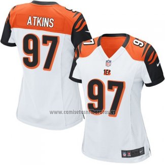 Camiseta NFL Game Mujer Cincinnati Bengals Atkins Blanco