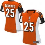 Camiseta NFL Game Mujer Cincinnati Bengals Bernard Naranja
