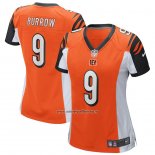 Camiseta NFL Game Mujer Cincinnati Bengals Joe Burrow 2020 Naranja