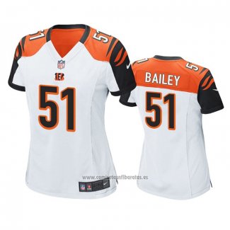 Camiseta NFL Game Mujer Cincinnati Bengals Markus Bailey Blanco