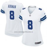 Camiseta NFL Game Mujer Dallas Cowboys Aikman Blanco