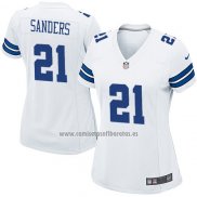 Camiseta NFL Game Mujer Dallas Cowboys Sanders Blanco
