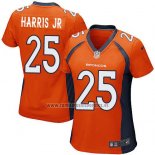 Camiseta NFL Game Mujer Denver Broncos Harris Jr Naranja