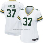 Camiseta NFL Game Mujer Green Bay Packers Shields Blanco