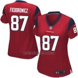 Camiseta NFL Game Mujer Houston Texans Fiedorowicz Rojo
