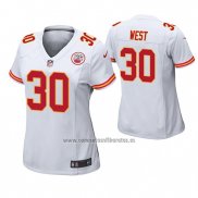 Camiseta NFL Game Mujer Kansas City Chiefs Charcandrick West Blanco