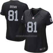 Camiseta NFL Game Mujer Las Vegas Raiders Brown Negro