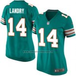 Camiseta NFL Game Mujer Miami Dolphins Landry Verde Oscuro