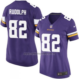 Camiseta NFL Game Mujer Minnesota Vikings Rudolph Violeta