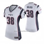 Camiseta NFL Game Mujer New England Patriots Brandon Bolden Blanco