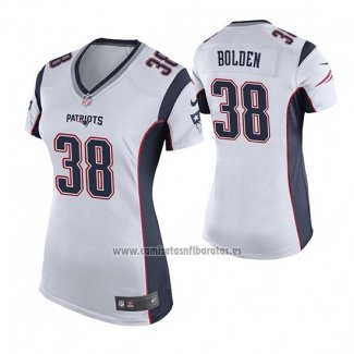 Camiseta NFL Game Mujer New England Patriots Brandon Bolden Blanco