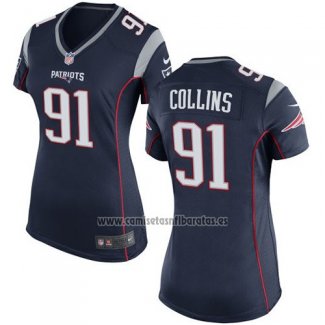 Camiseta NFL Game Mujer New England Patriots Collins Negro