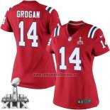Camiseta NFL Game Mujer New England Patriots Grogan Rojo