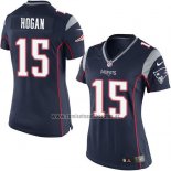 Camiseta NFL Game Mujer New England Patriots Hogan Negro