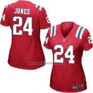 Camiseta NFL Game Mujer New England Patriots Jones Rojo