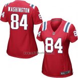 Camiseta NFL Game Mujer New England Patriots Washington Rojo