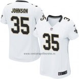 Camiseta NFL Game Mujer New Orleans Saints Johnson Blanco