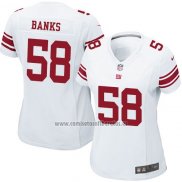 Camiseta NFL Game Mujer New York Giants Banks Blanco