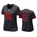 Camiseta NFL Game Mujer San Francisco 49ers Jauan Jennings Negro