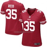Camiseta NFL Game Mujer San Francisco 49ers Reid Rojo