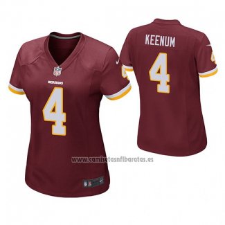 Camiseta NFL Game Mujer Washington Commanders Case Keenum Rojo