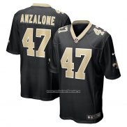 Camiseta NFL Game New Orleans Saints Alex Anzalone Negro