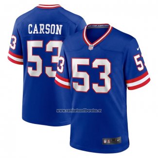 Camiseta NFL Game New York Giants Harry Carson Classic Retired Azul