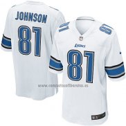 Camiseta NFL Game Nino Detroit Lions Johnson Blanco