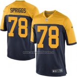 Camiseta NFL Game Nino Green Bay Packers Spriggs Negro Amarillo