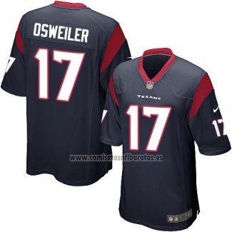 Camiseta NFL Game Nino Houston Texans Osweiler Negro