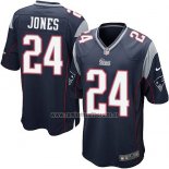 Camiseta NFL Game Nino New England Patriots Jones Negro