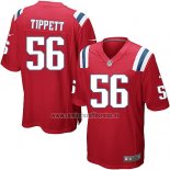 Camiseta NFL Game Nino New England Patriots Tippett Rojo