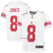 Camiseta NFL Game Nino New York Giants Daniel Jones Blanco