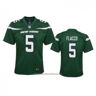 Camiseta NFL Game Nino New York Jets Joe Flacco Verde