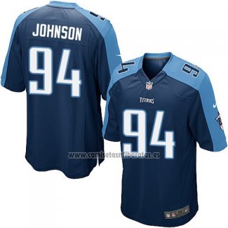 Camiseta NFL Game Nino Tennessee Titans Johnson Azul Oscuro