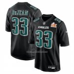 Camiseta NFL Game Philadelphia Eagles Cooper DeJean Super Bowl LIX Negro