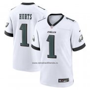 Camiseta NFL Game Philadelphia Eagles Jalen Hurts Blanco2